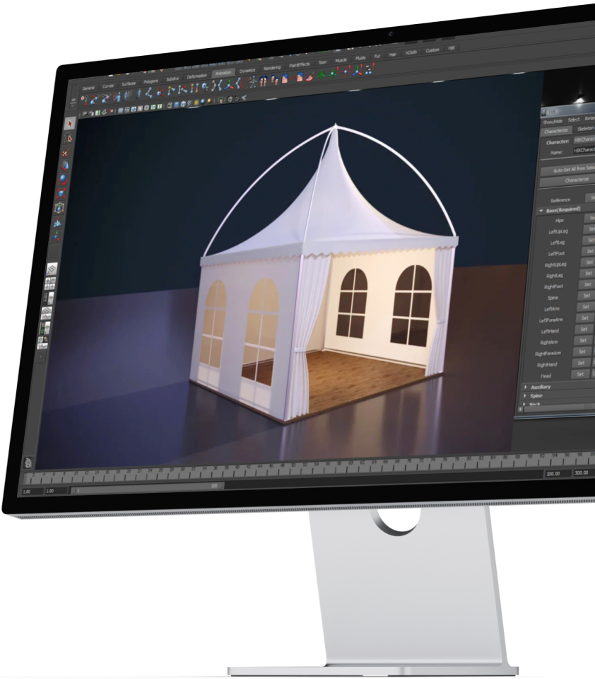 получить 3D-проект шатра